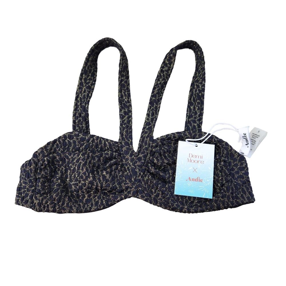 Andie x Demi Moore The Monaco Top In Black NWT Womens Size S